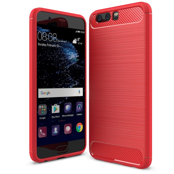 PEDEA Carbon Look Case für das Huawei P10, rot