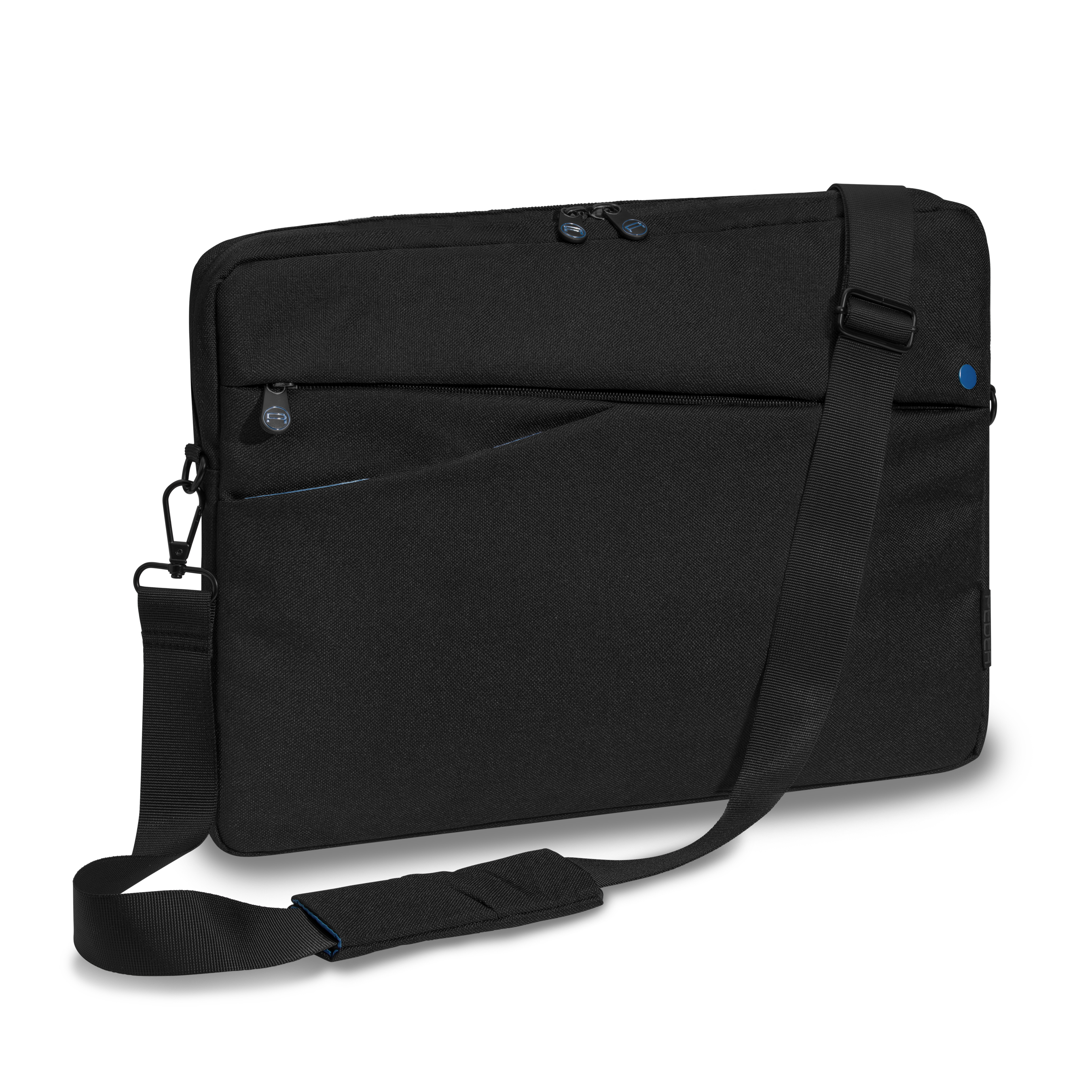 PEDEA Laptoptasche 13,3 Zoll (33,8cm) FASHION Notebook Umhängetasche mit  Schultergurt, schwarz-blau | bis 13,3 Zoll |Laptop-Taschen |Laptop-Zubehör |