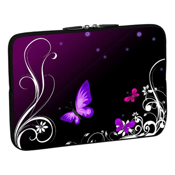 PEDEA Design Schutzhülle: purple butterfly 13,3
