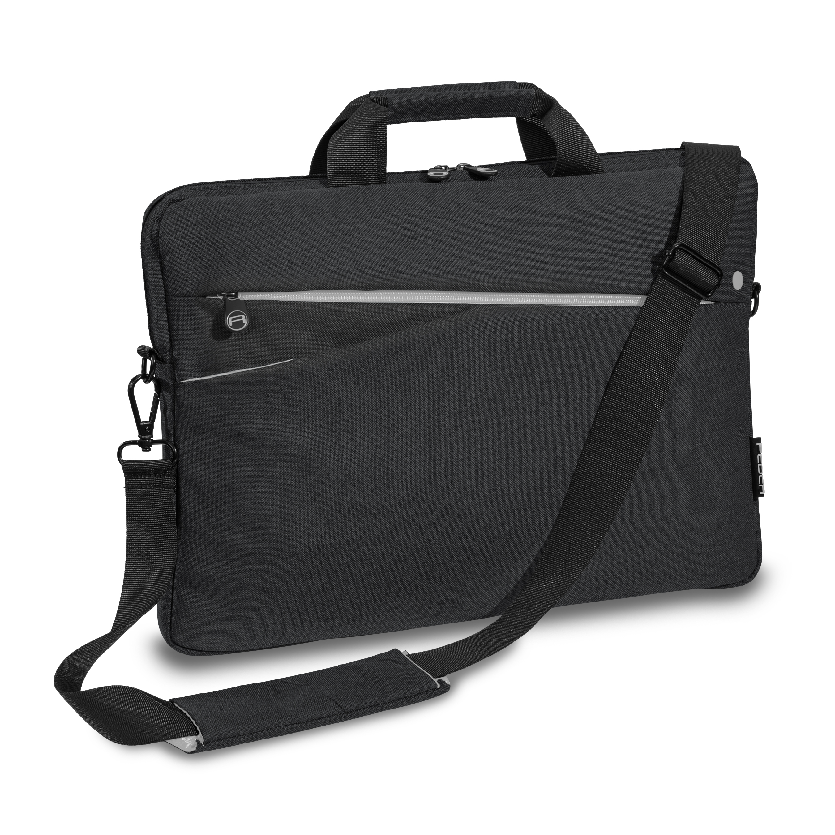 PEDEA Laptoptasche 17,3 Zoll (43,9cm) FASHION schwarz Notebook  Umhängetasche mit Schultergurt | bis 17,3 Zoll |Laptop-Taschen  |Laptop-Zubehör |