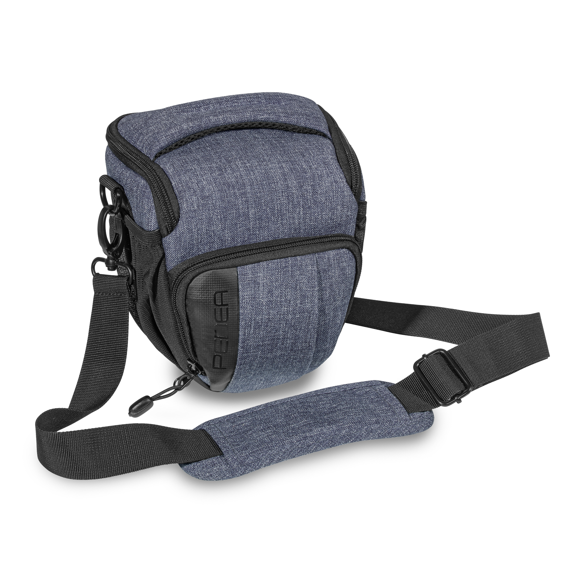 PEDEA DSLR-Kameratasche Fashion Fototasche für Spiegelreflexkameras mit wasserdichtem Regenschutz Tragegurt und Zubehörfächern Gr XL rot 